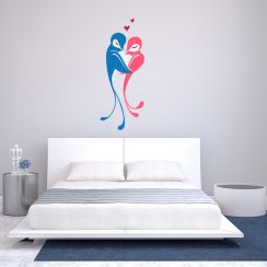 Deux oiseaux enlac&eacute;s