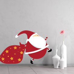 P&egrave;re No&euml;l et son sac plein de cadeaux