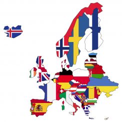 Europe en drapeaux