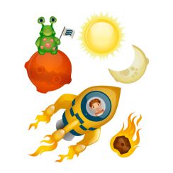 Fus&eacute;e et extra-terrestre