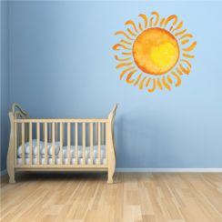 Soleil type aquarelle